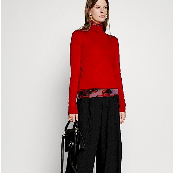 ZARA Seidel Jumper Red Turtleneck Sweater - Picture 7 of 15